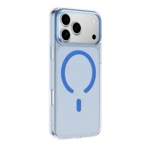 Mey İthalat®  iPhone 18 Pro Max Combo Sert Şeffaf Magsafe Kapak - Açık Mavi