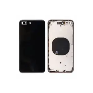 Mey İthalat® iPhone 8 Plus BOŞ Kasa Kapak (Siyah)