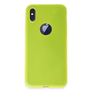 Mey İthalat®   iPhone X Kılıf First Silikon - Parlak Sarı