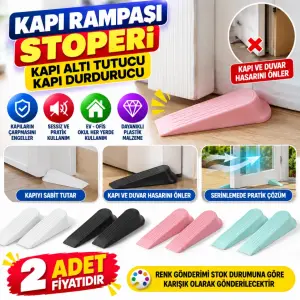 Mey İthalat® Kapı Rampası Stoperi Kapı Altı Tutucu Kapı Durdurucu (2 Adet)