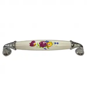 Mey İthalat® Klasik Silindir Kulp Krom 128 mm