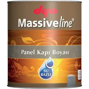 Mey İthalat® Massiveline Su Bazlı Panel Kapı Boyası Beyaz 2,5 Litre
