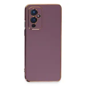 Mey İthalat®  One Plus 9 Kılıf Volet Silikon - Mor