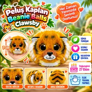 Mey İthalat® Peluş Kaplan Clawsby 7 cm