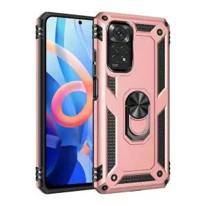 Mey İthalat®   Redmi Note 12S Kılıf Sofya Yüzüklü Silikon Kapak - Rose