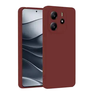 Mey İthalat®   Redmi Note 14 4G Kılıf First Silikon - Bordo