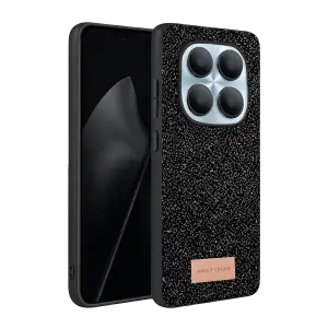 Mey İthalat®   Redmi Note 15 Pro 5G Bright Simli Kapak - Siyah