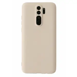 Mey İthalat®  Redmi Note 8 Pro Kılıf First Silikon - Krem