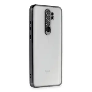 Mey İthalat®   Redmi Note 8 Pro Kılıf  Lensli Silikon - Siyah