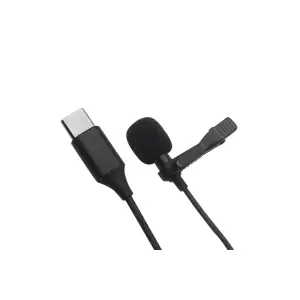 Mey İthalat® Type-C 2 Metre Double Mikrofon - Siyah