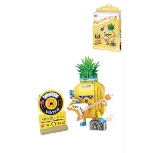 Micro Block Gitarist Ananas Figürü, 430 Parça, Fflz-8847