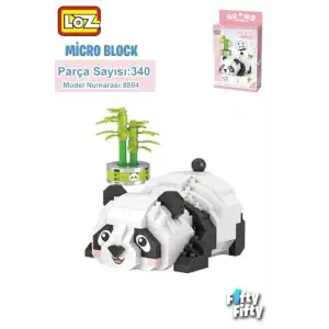 Micro Block Serisi Panda 340 Parça Oyuncak Yapım Seti Fflz-8804