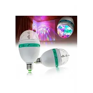 Miktar Disco Ampül Led Işıklı Döner Başlıklı Duy Hediyeli