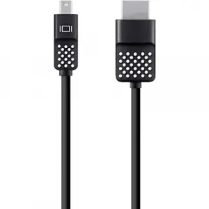 Mini 1.8 m Display Port to HDMI Cable siyah