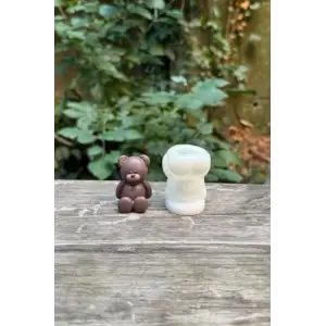 Mini Ayıcık Silikon Mum Kalıbı
