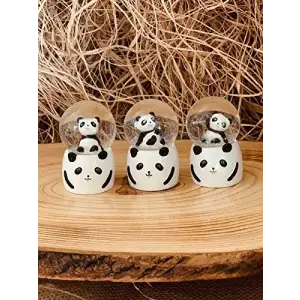 Mini Işıklı Panda Kar Küresi