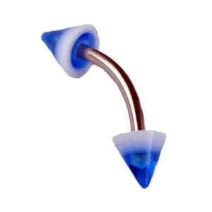 Moulin Curved Barbel Çelik Spike Piercing TDGR00896
