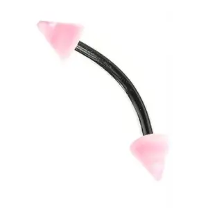 Moulin Curved Barbel Çelik Spike Piercing TDGR00915