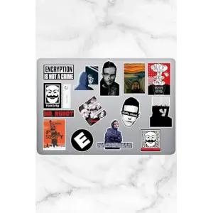 Mr. Robot Temalı Laptop Notebook Tablet Sticker Seti 15 Adet