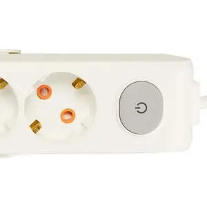 Multi-Let 3lü Anahtar-Topraklı Kablolu Ç.K 2m Priz
