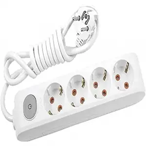 Multi-Let 4lü Anahtar-Topraklı Kablolu Ç.K 5m Priz