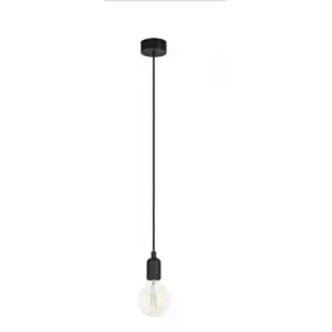 Mylights Retro Rustik Tekli Sarkıt Siyah Avize