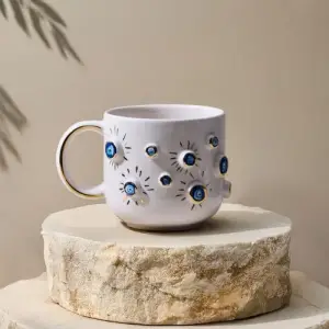 Nazar Boncuklu Kupa 350 ml