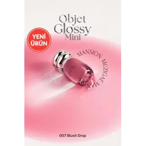 Nemlendirici, Parlak Bitişli Mini Tint Objet Glossy Mini (007 Blush Drop)