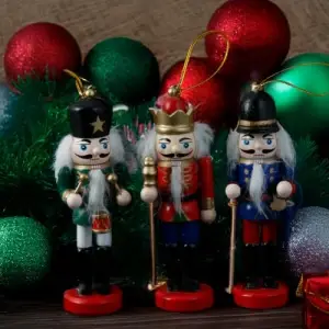 New Year 3 Parça Nutcracker 12 cm
