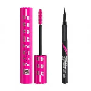 New York Lash Sensational Firework Maskara & Hyper Precise All Day Eyeliner Matte Black Makyaj Seti