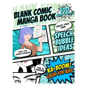 NIL Tech Unleash Your Creativity The Grid-Guide Blank Comic Book Sketchpad