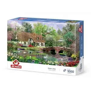 Nilüfer Çiçekleri 1000 Parça Puzzle