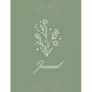 Olive Green Journal, 8.5x11in, 200pg