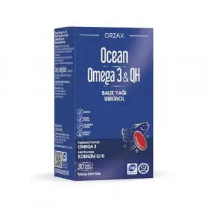 Omega 3 ve QH içeren 30 kapsül