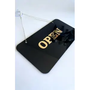 Open/Closed Kapı Tabelası, Tüm İşletmeler için Şık ve Sade Tasarım