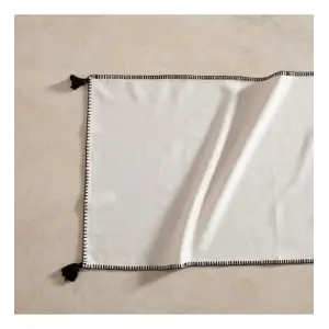 ORADEA PÜSKÜLLÜ RUNNER SİYAH 45X145 CM