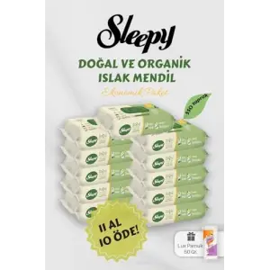 Organik Islak Mendil 11 AL 10 Öde Hediyeli