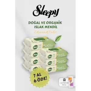 Organik Islak Mendil, 7 AL 6 Öde Hediyeli