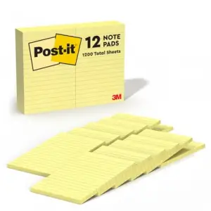 Orijinal Notes, 4 x 6, Lined, Canary Yellow, 12 100-sheet ped/Paket