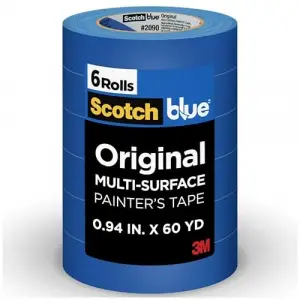 Painters Tape, 3M, 6 Rulo, Multi-Use, .94 inç by 60-Yard