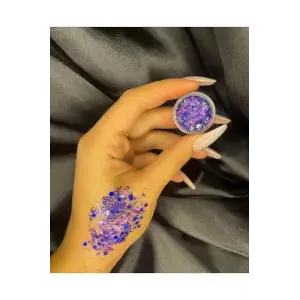 Parlak Glitter Jel Far Simli Jel Far Mor, mor21glşter