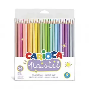 Pastel Renk Kuru Boya Kalemi 24Lü