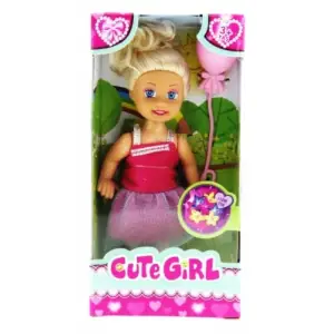 Pembe Balonlu Sarışın Mini Bebek
