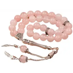Pembe Kuvars Taşı Tesbih (8 mm)