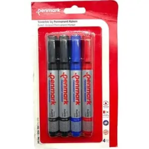 Permanent Marker Kesik Uç 4lü Blister