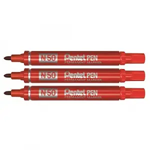 Permanent Markör - Yuvarlak Uç, Metal Gövde SİYAH