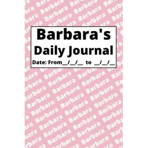 Personalized Daily Journal - Barbara: Pink cover