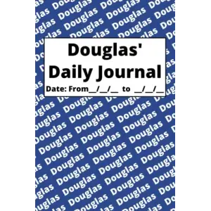 Personalized Daily Journal - Douglas: Blue cover
