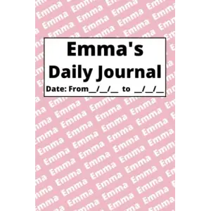 Personalized Daily Journal - Emma: Pink cover