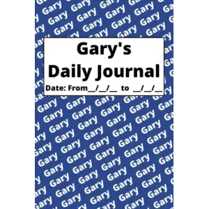 Personalized Daily Journal - Gary: Blue cover